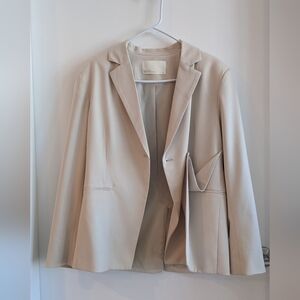 Oak + Fort xs Elegant Cream Women's Blazer